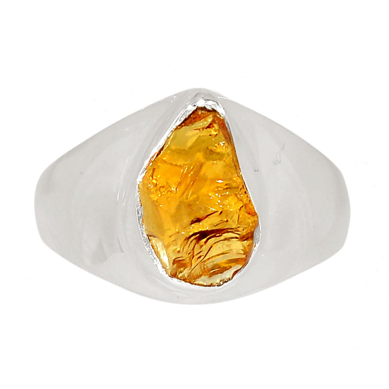 Solid - Citrine Rough Ring - CTRR1229