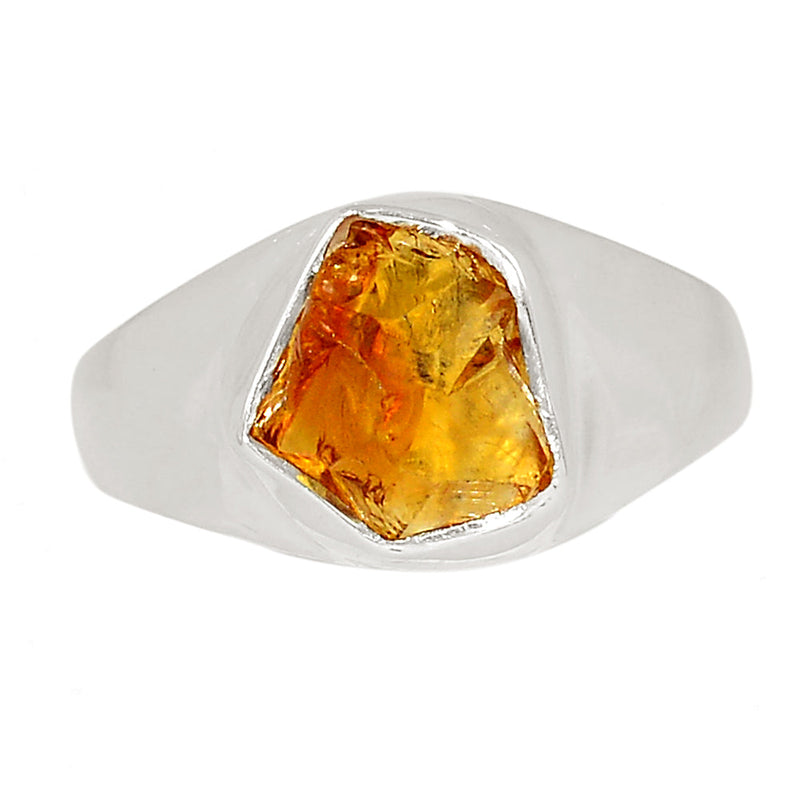 Solid - Citrine Rough Ring - CTRR1235