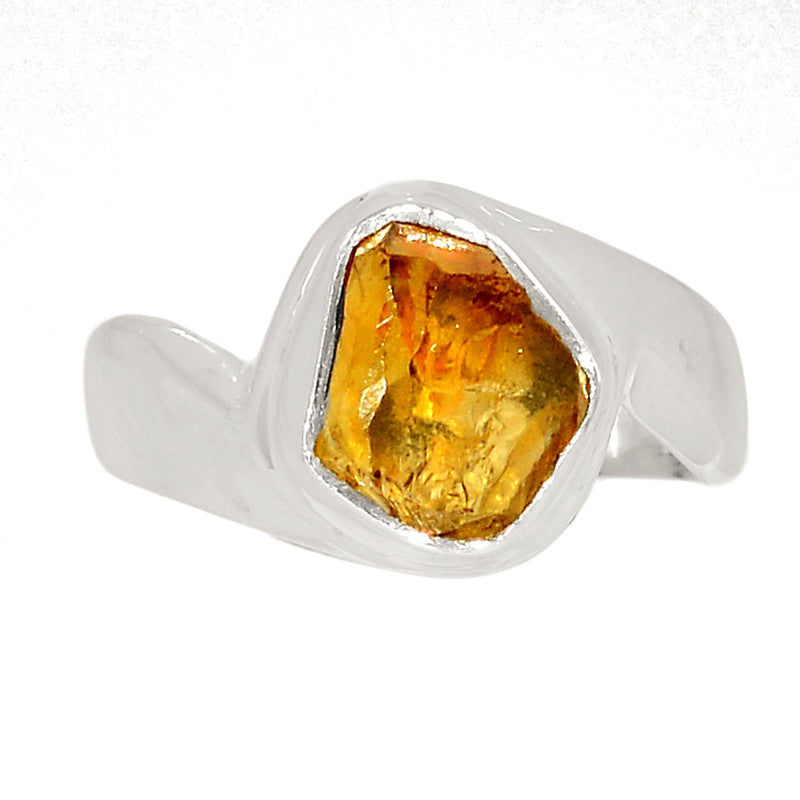 Solid - Citrine Rough Ring - CTRR1237