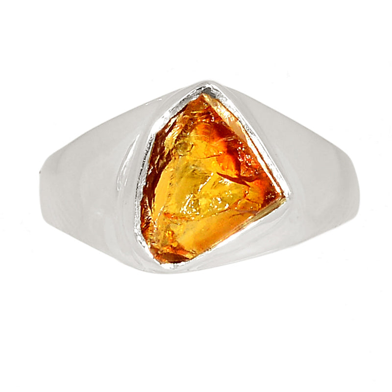 Solid - Citrine Rough Ring - CTRR1240