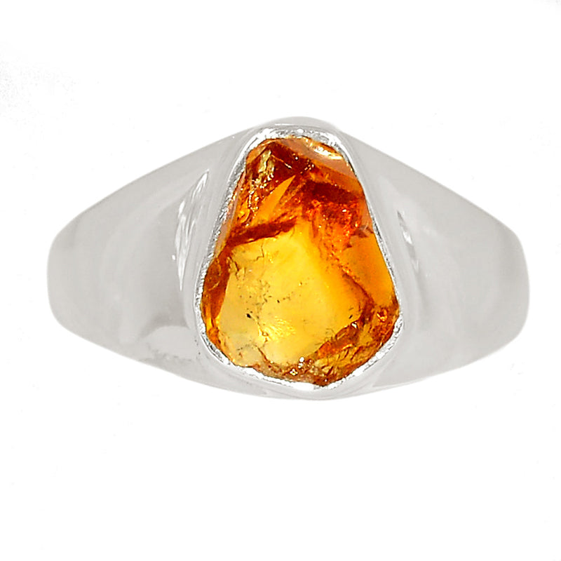 Solid - Citrine Rough Ring - CTRR1244