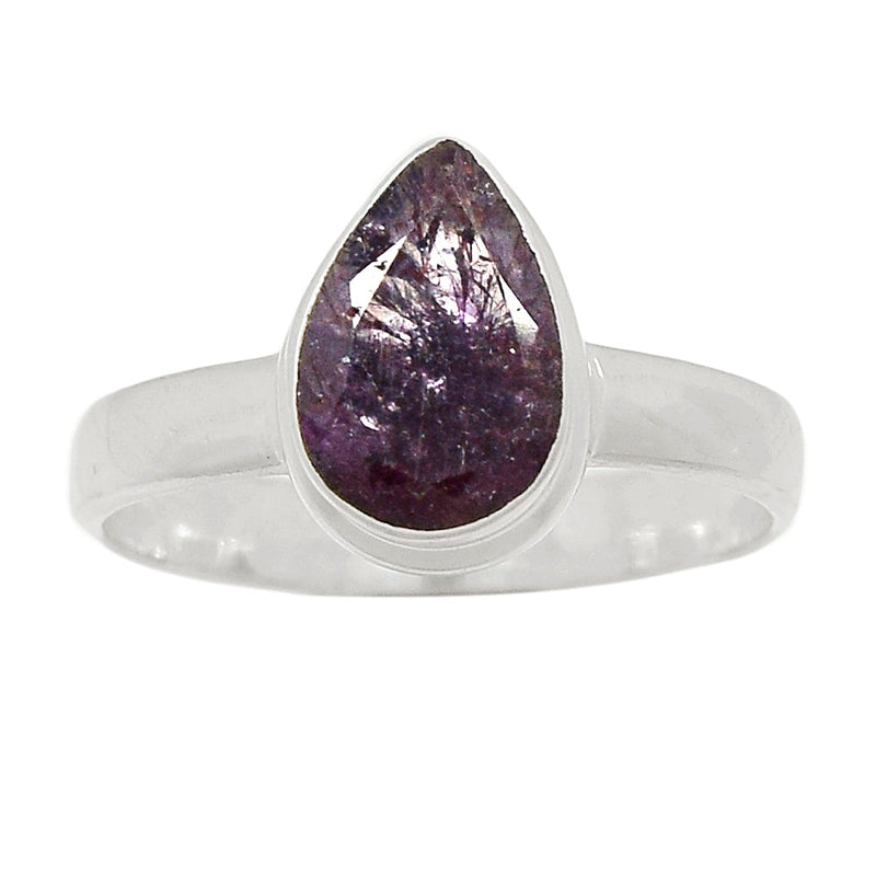 Super Seven Cacoxenite Faceted Ring - CXFR363