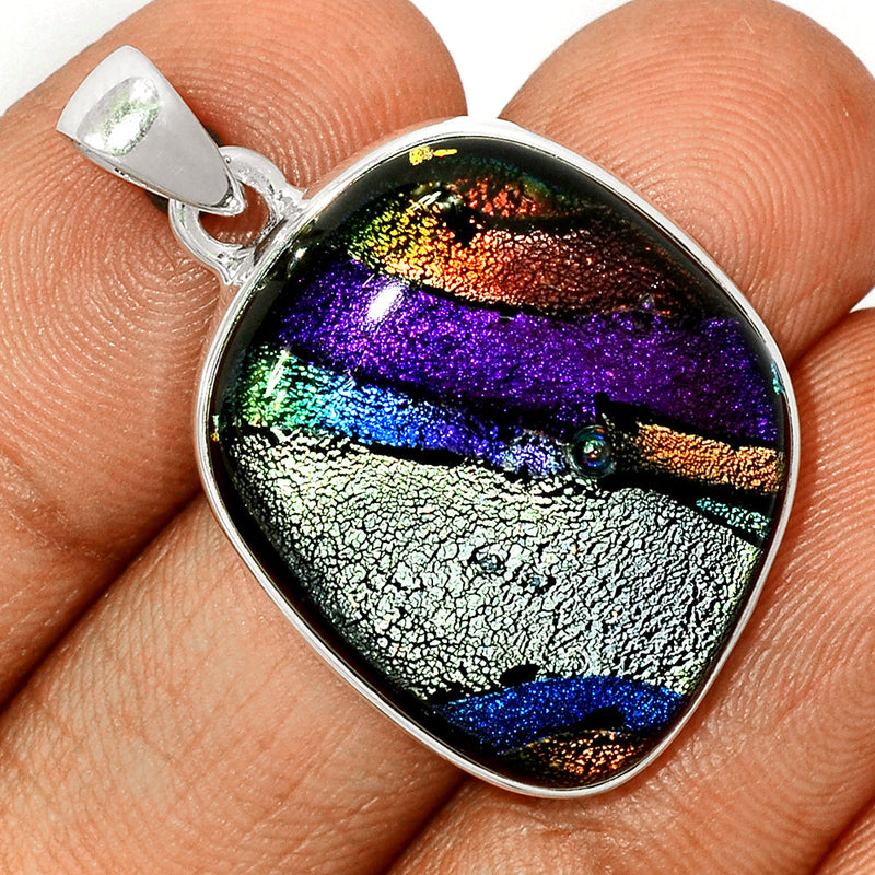 1.5" Dichroic Glass Pendants - DICP727