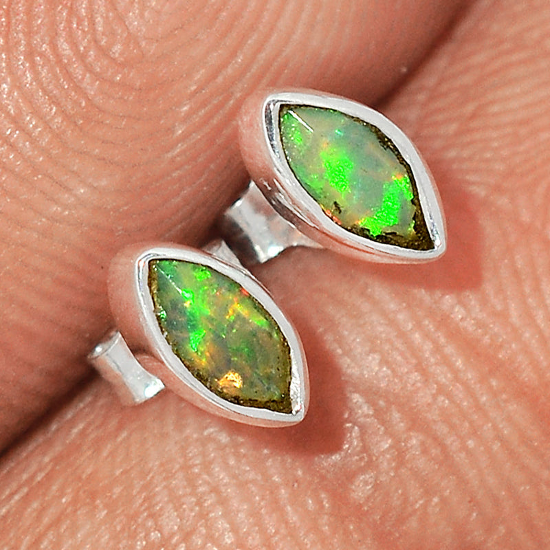 Ethiopian Opal Faceted Studs - EOFS66