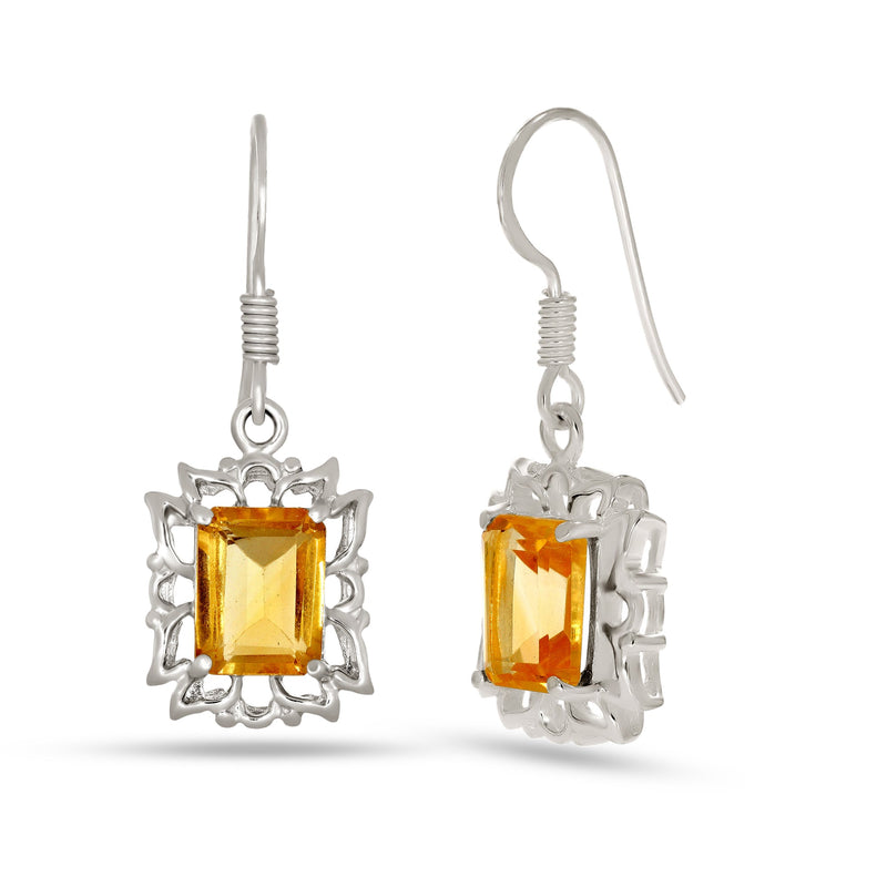 7*9 MM Octo - Citrine Earrings - ER2124C