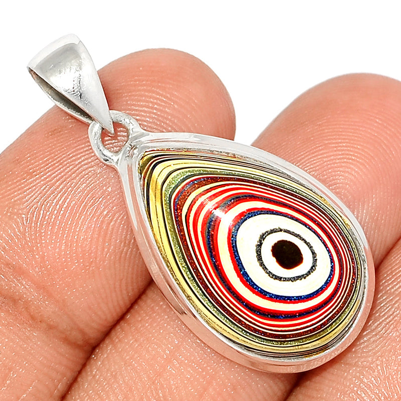 1.5" Fordite Detroite Agate Pendants - FDAP376