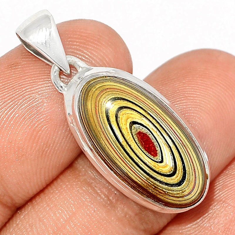 1.3" Fordite Detroite Agate Pendants - FDAP388