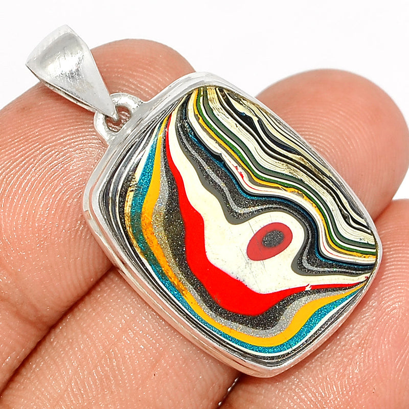 1.5" Fordite Detroite Agate Pendants - FDAP397