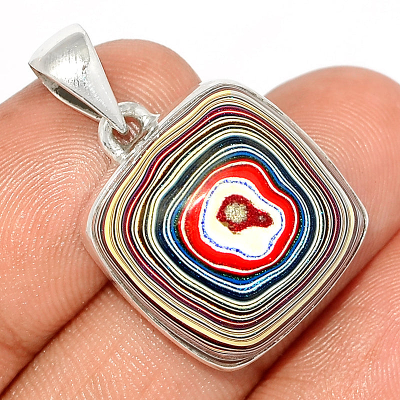 1.2" Fordite Detroite Agate Pendants - FDAP399