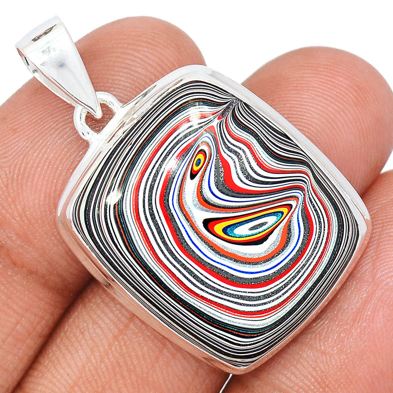 1.5" Fordite Detroite Agate Pendants - FDAP432