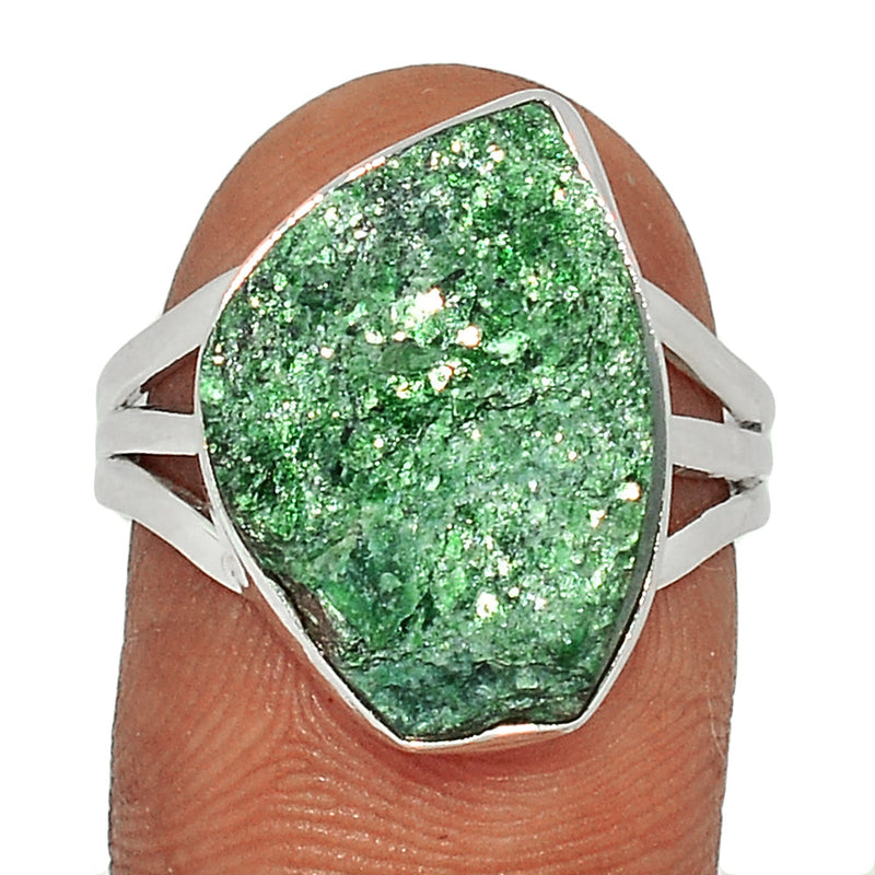 Fuchsite Green Muscovite Ring - FUKR11