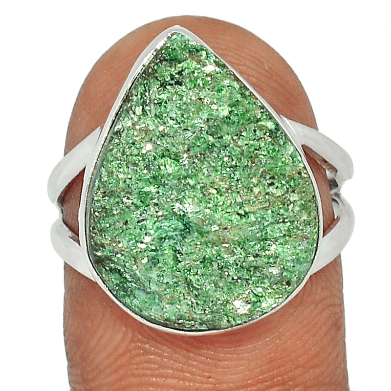 Fuchsite Green Muscovite Ring - FUKR15