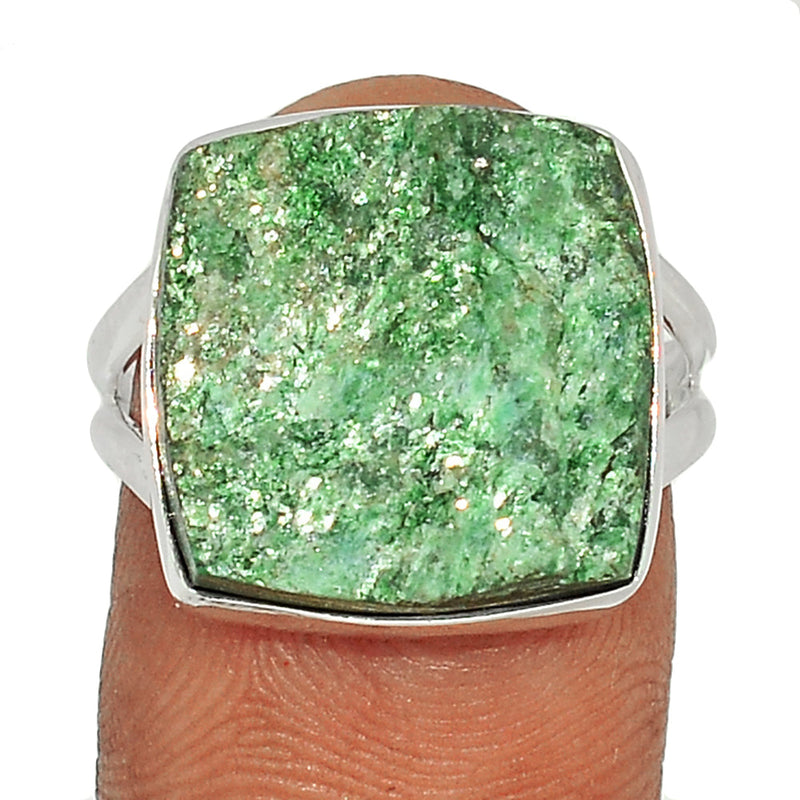 Fuchsite Green Muscovite Ring - FUKR21