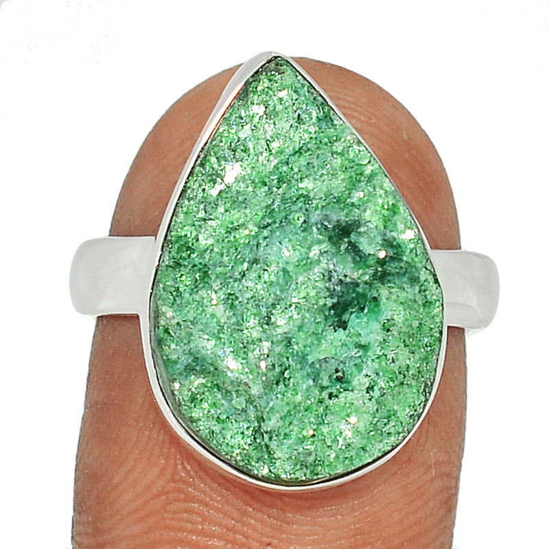 Fuchsite Green Muscovite Ring - FUKR22