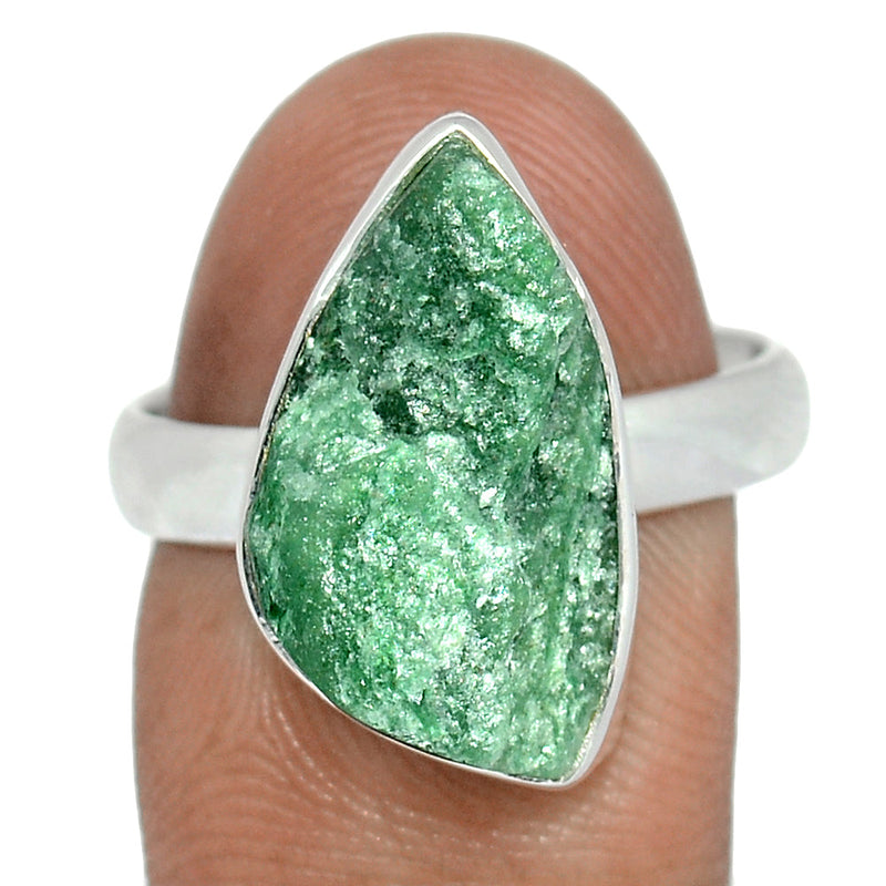 Fuchsite Green Muscovite Ring - FUKR34