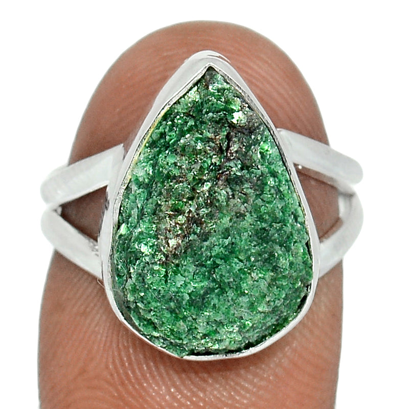 Fuchsite Green Muscovite Ring - FUKR43