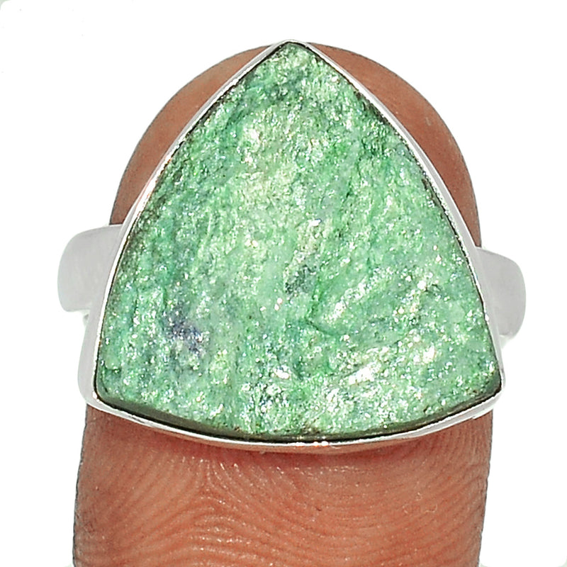 Fuchsite Green Muscovite Ring - FUKR8