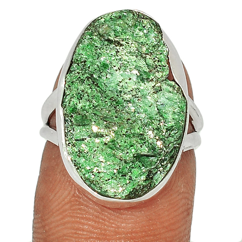 Fuchsite Green Muscovite Ring - FUKR9