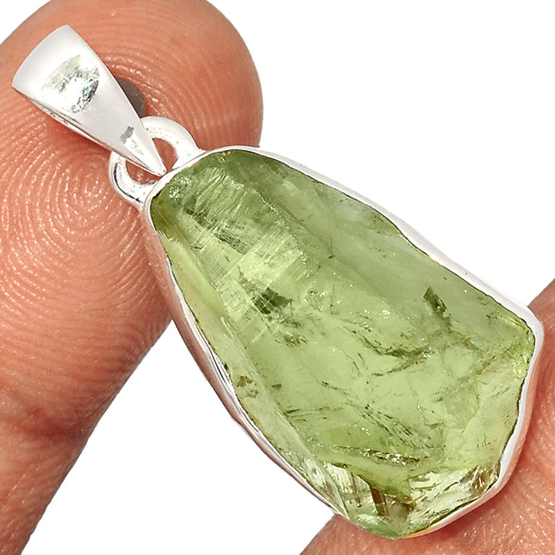 1.5" Green Amethyst Rough Pendants - GARP361