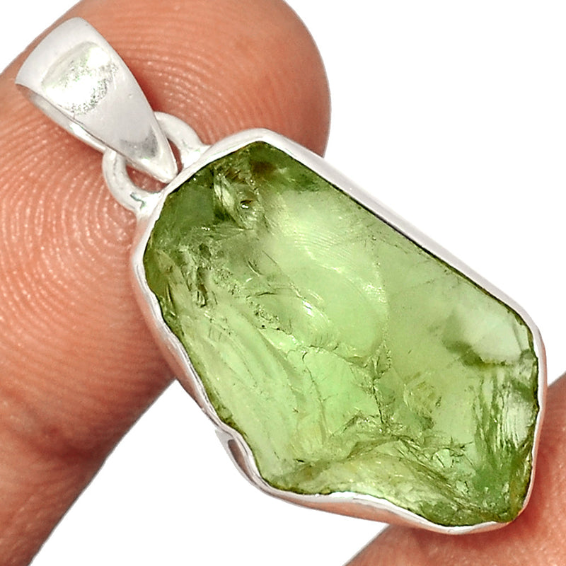 1.5" Green Amethyst Rough Pendants - GARP362