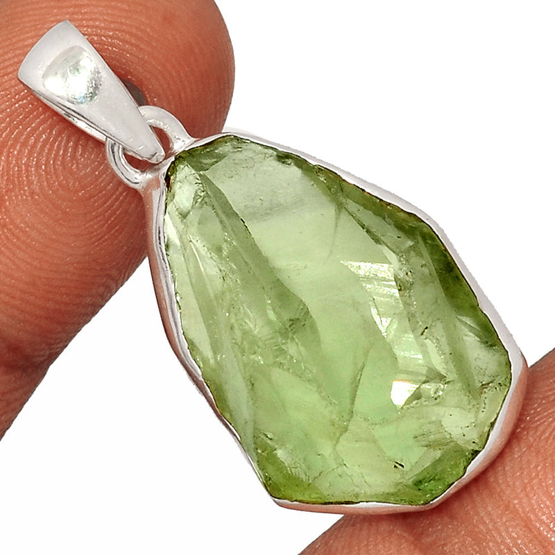 1.6" Green Amethyst Rough Pendants - GARP368