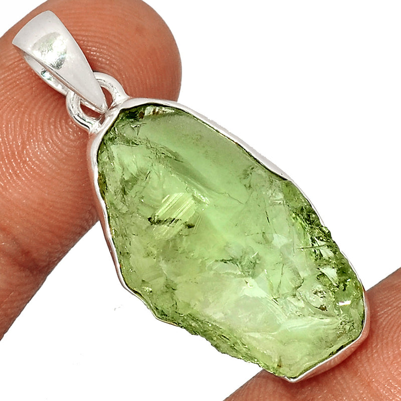 1.7" Green Amethyst Rough Pendants - GARP374