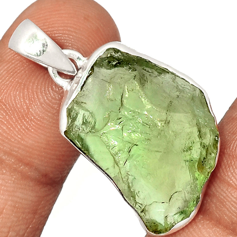 1.5" Green Amethyst Rough Pendants - GARP394