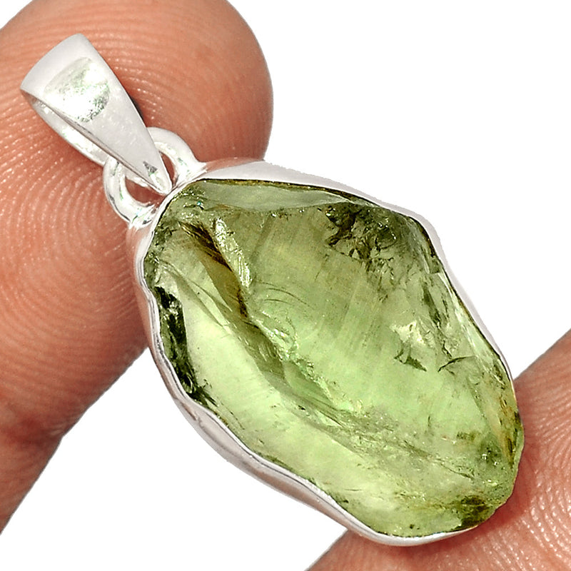 1.5" Green Amethyst Rough Pendants - GARP395