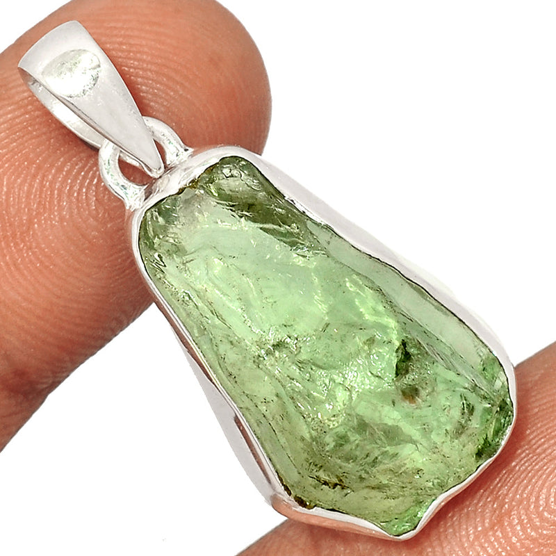 1.6" Green Amethyst Rough Pendants - GARP397