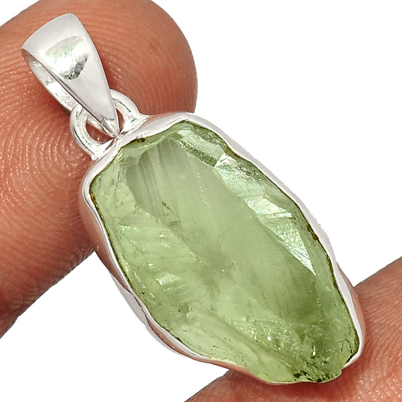 1.5" Green Amethyst Rough Pendants - GARP419