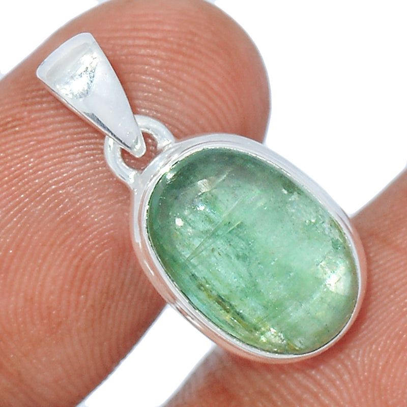 1" Green Kyanite Cabochon Pendants - GKCP110