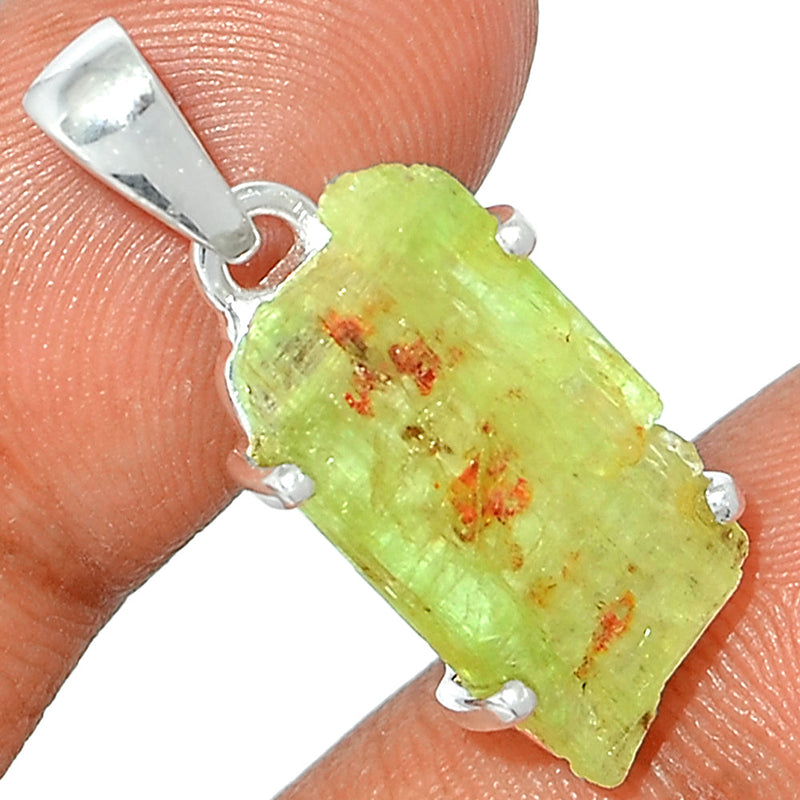 1.2" Claw - Green Kyanite Rough Pendants - GKRP642