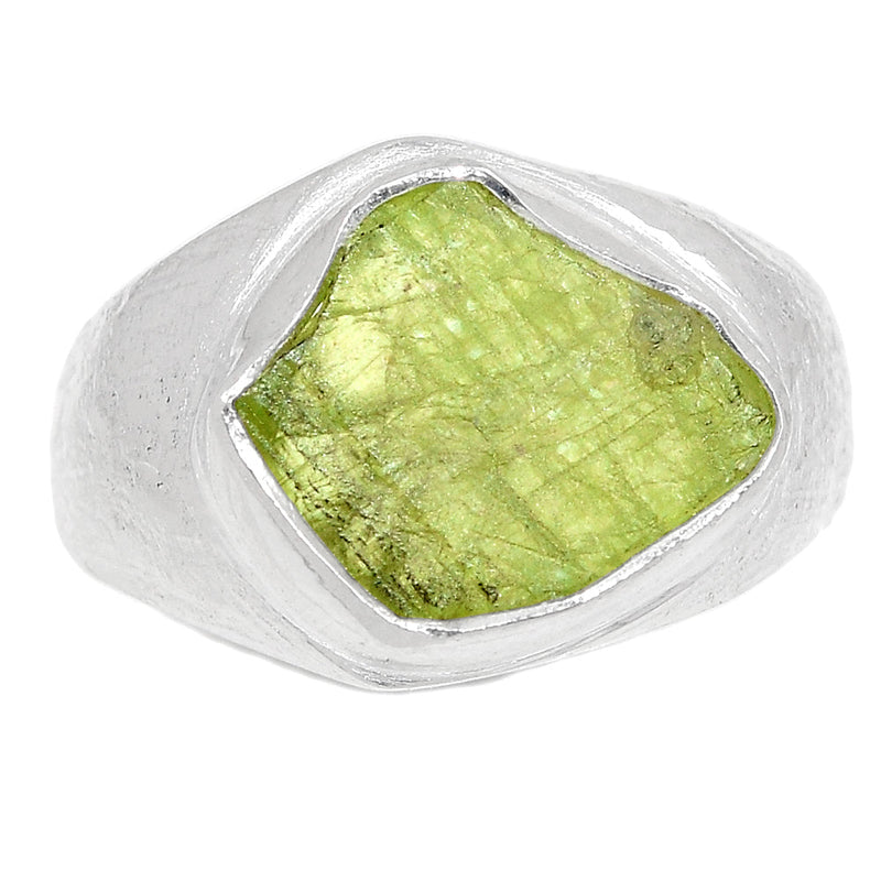 Solid - Green Kyanite Rough Ring - GKRR489