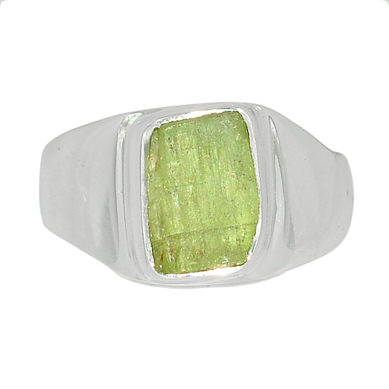 Solid - Green Kyanite Rough Ring - GKRR493