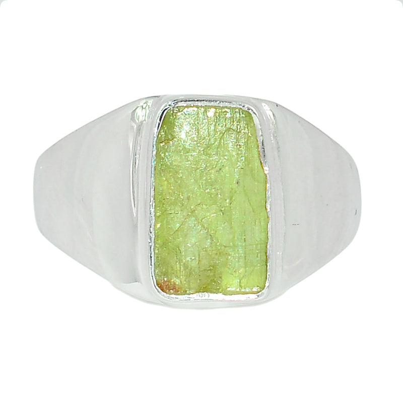 Solid - Green Kyanite Rough Ring - GKRR495