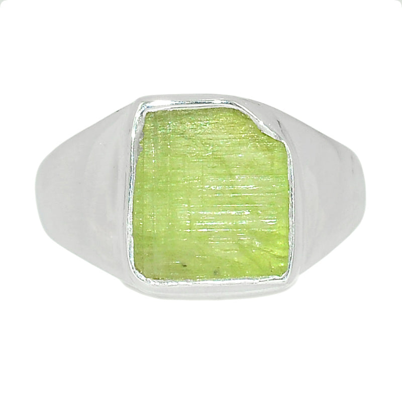 Solid - Green Kyanite Rough Ring - GKRR496