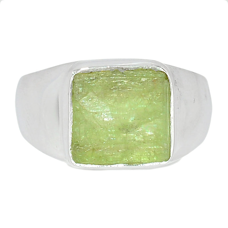 Solid - Green Kyanite Rough Ring - GKRR499