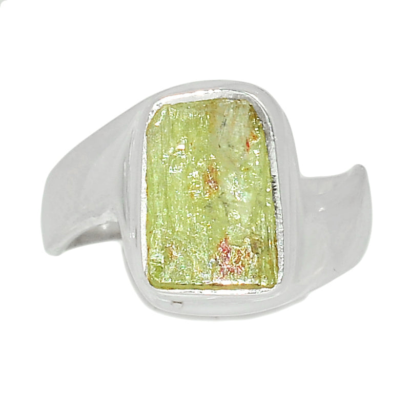 Solid - Green Kyanite Rough Ring - GKRR502