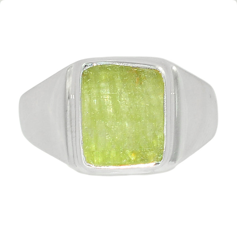 Solid - Green Kyanite Rough Ring - GKRR508