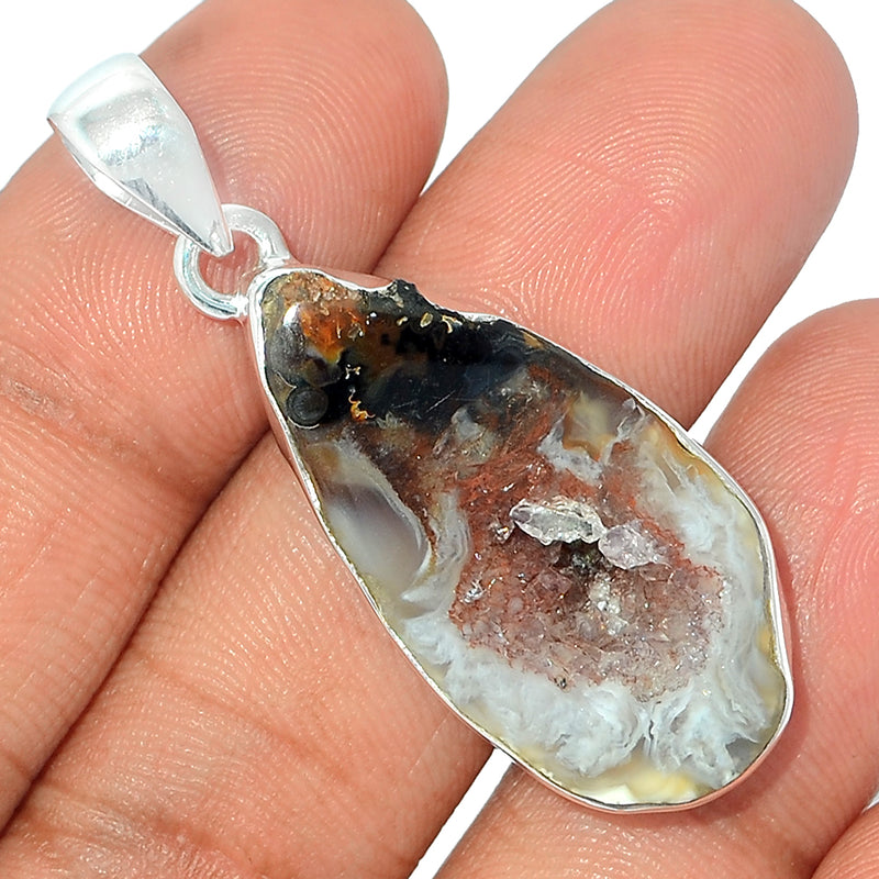 1.7" Oco Geode Druzy Pendants - GODP751