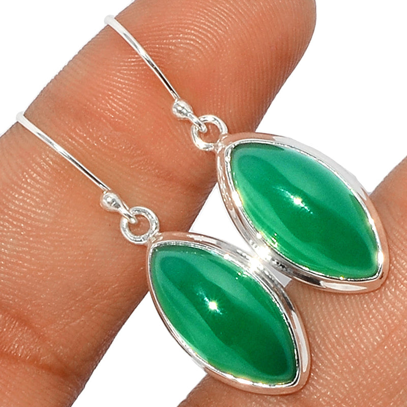 1.5" Green Onyx Earrings - GROE399