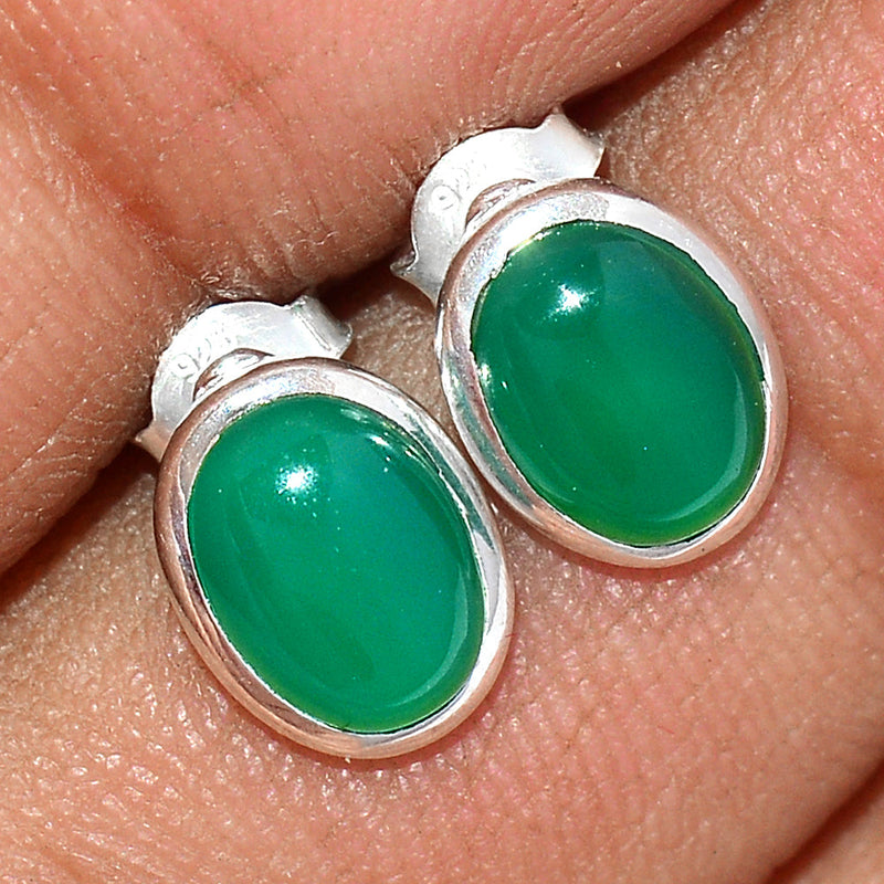 Green Onyx Studs - GROS210