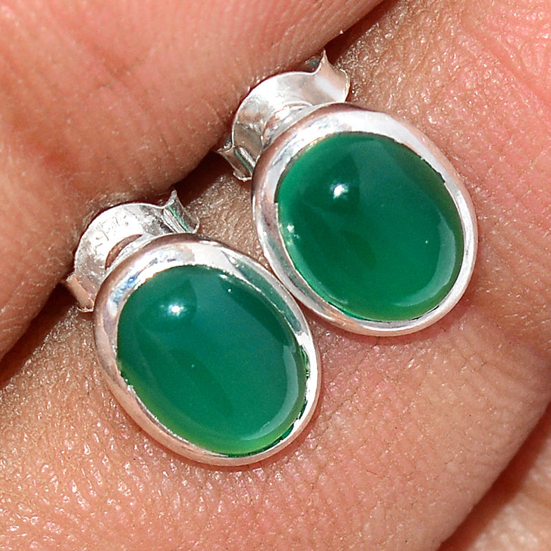 Green Onyx Studs - GROS212