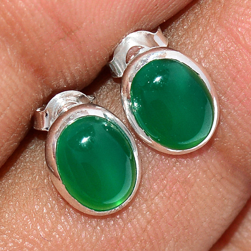 Green Onyx Studs - GROS213