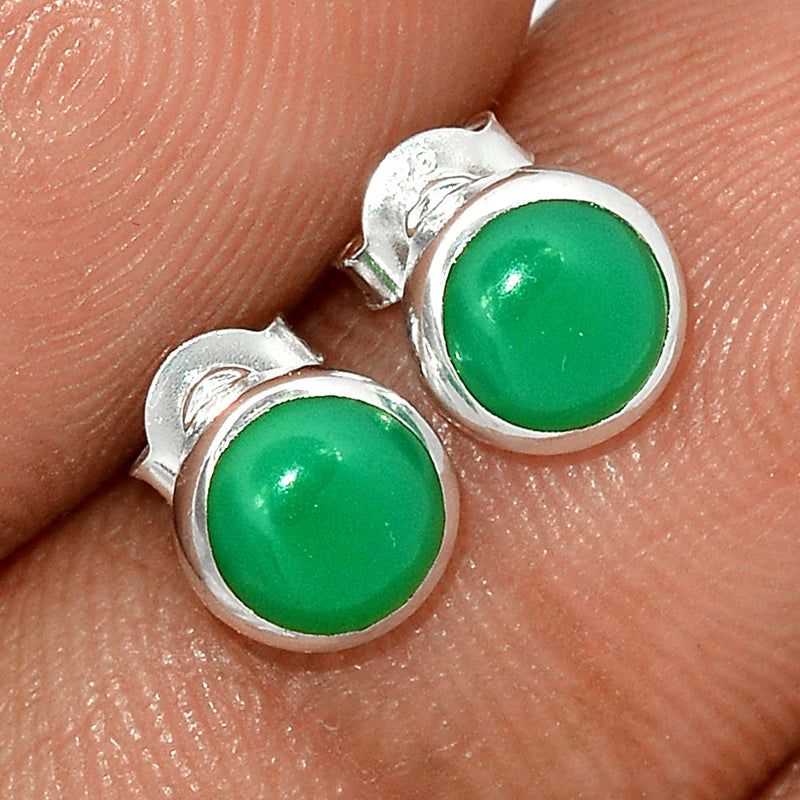 Green Onyx Studs - GROS237