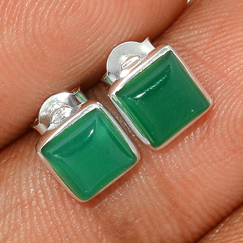 Green Onyx Studs - GROS245