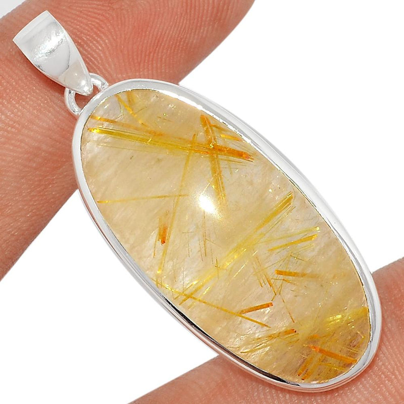 1.8" Golden Rutile Pendants - GRUP1903