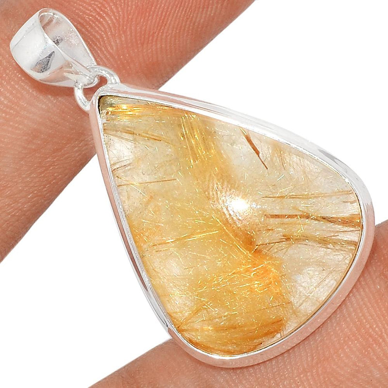 1.6" Golden Rutile Pendants - GRUP1911