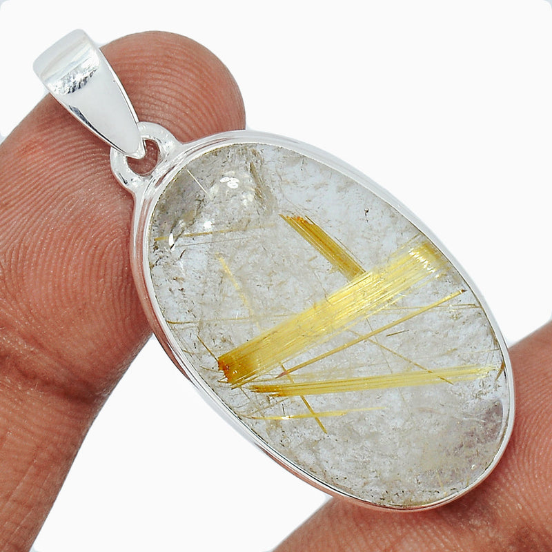 1.7" Golden Rutile Pendants - GRUP2089