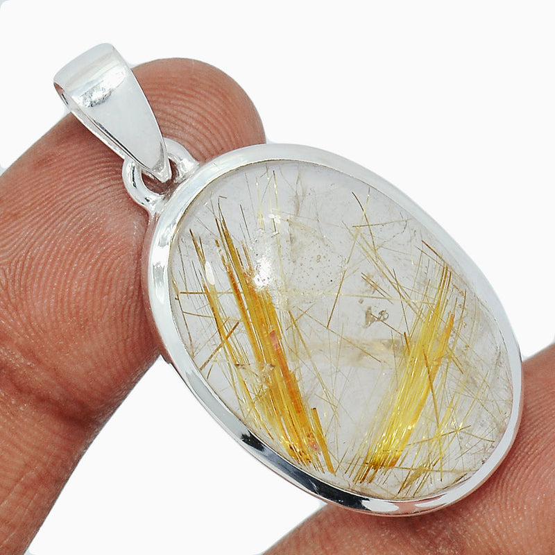 1.7" Golden Rutile Pendants - GRUP2098